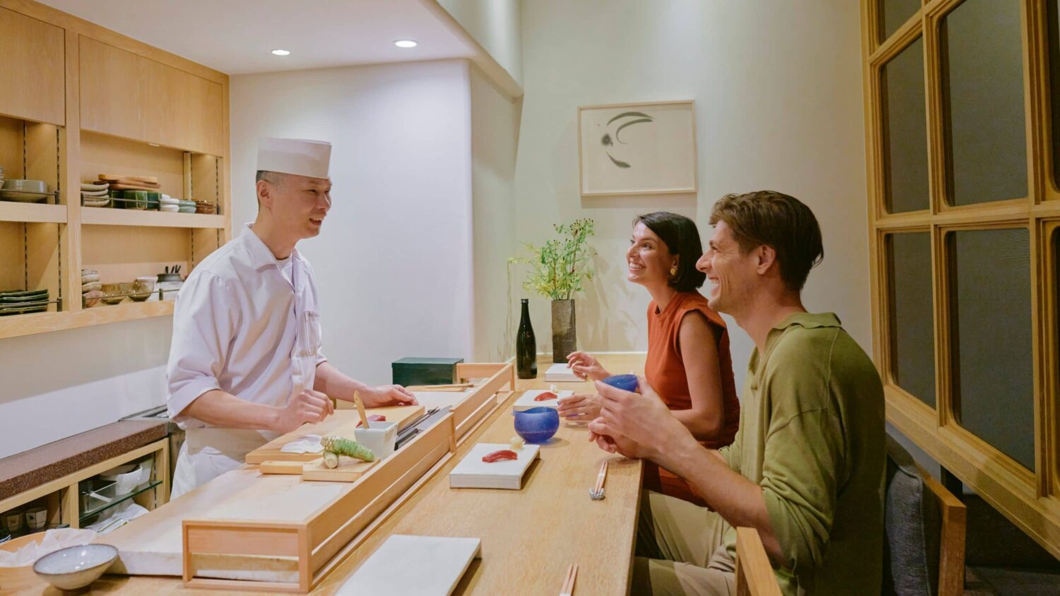 Omakase experience at the SUSHI at Andaz Tokyo