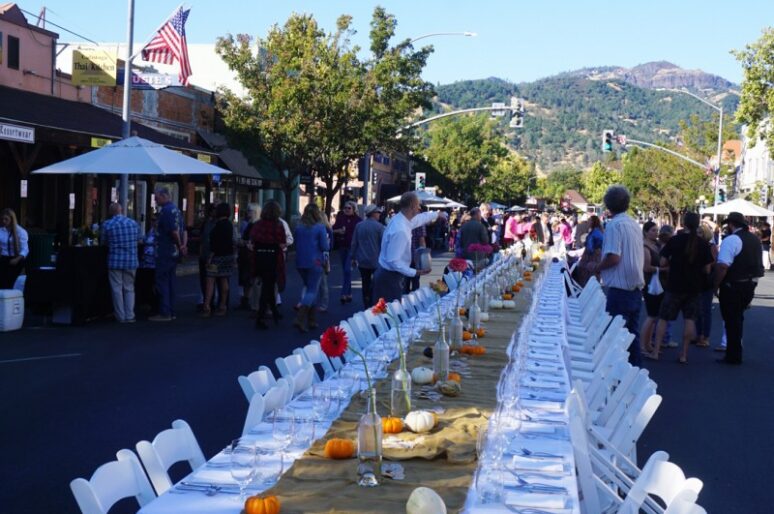 Calistoga’s Harvest Table Dinner Event a Calistoga Must Do!