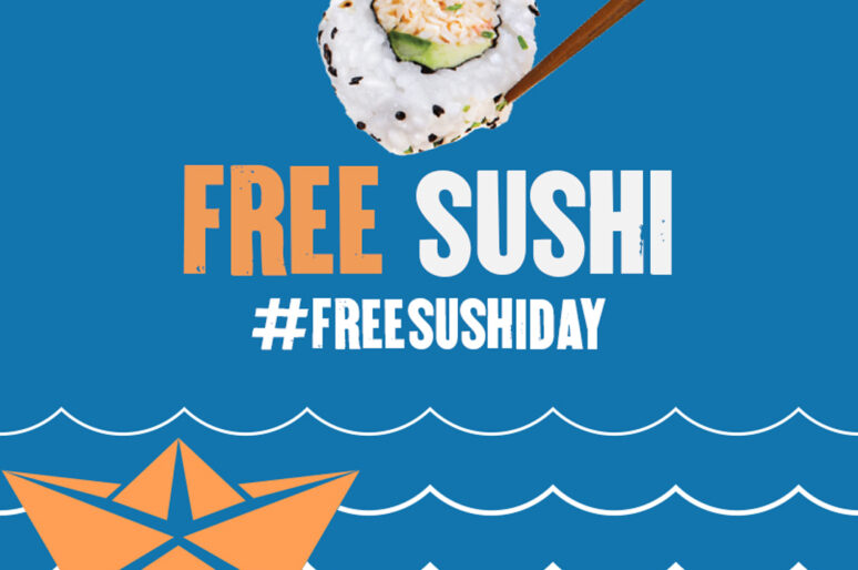 Today is P.F. Chang’s National Free Sushi day, hurry in to enjoy!