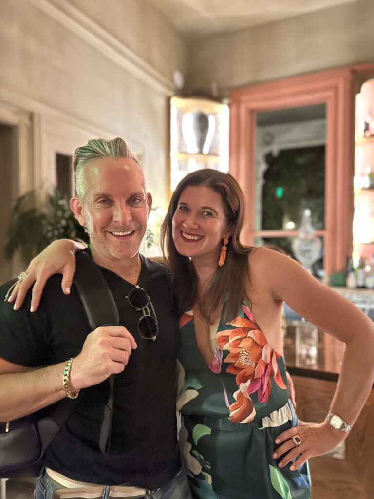 Emily with owner and designer Jay Jeffers at The Madrona | The JetSetting Fashionista