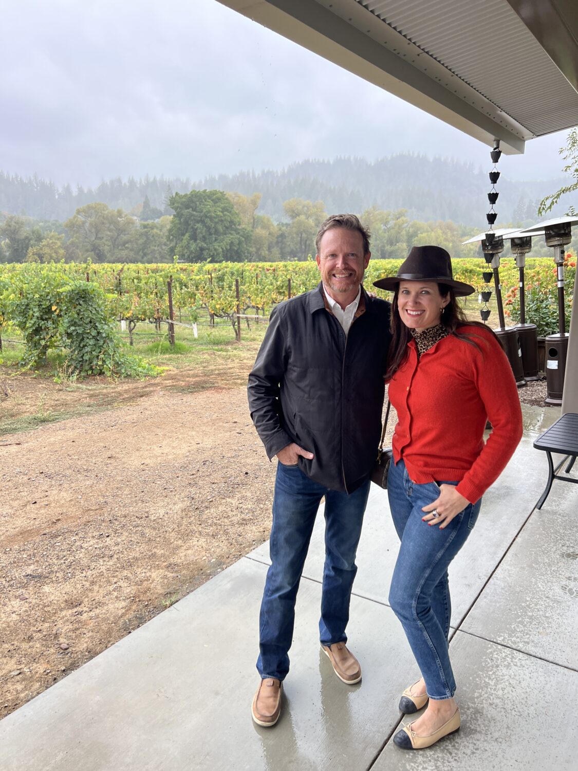 All Smiles at Amista Vineyards with Brian Shapiro