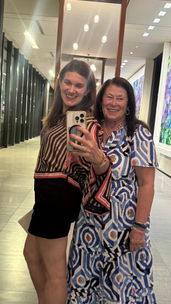 Emily and her mother at Andaz Tokyo Toranomon Hills