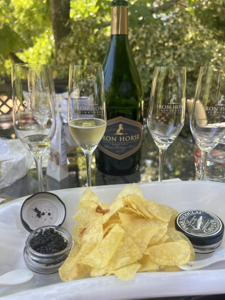 Iron Horse Winery Caviar Tasting