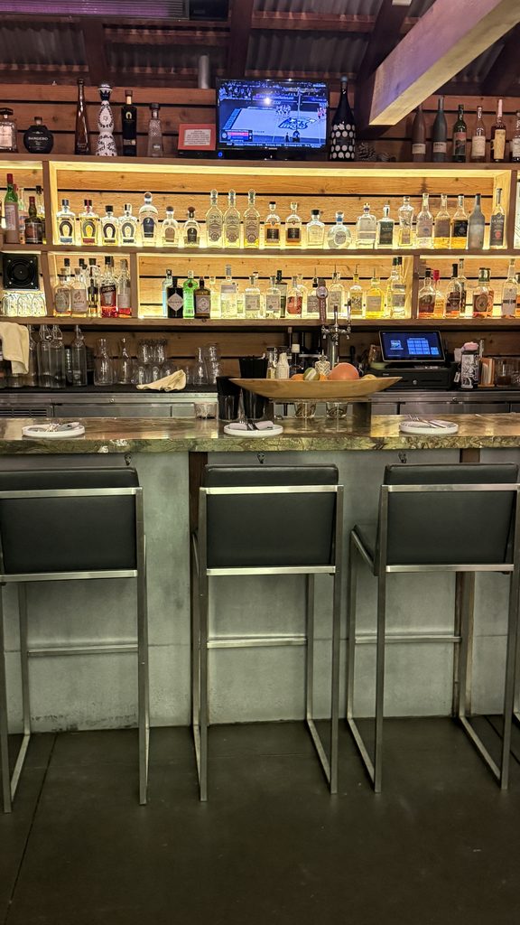 The bar at Bravas Bar de Tapas in Healdsburg | The JetSetting Fashionista