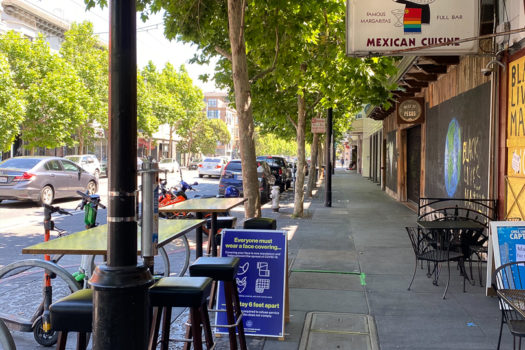 Outdoor Dining in San Francisco’s Mission During Shelter in Place