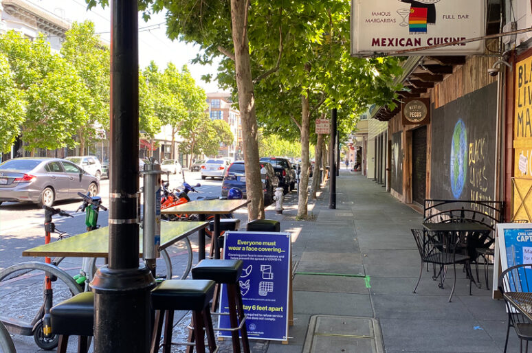 Outdoor Dining in San Francisco’s Mission During Shelter in Place