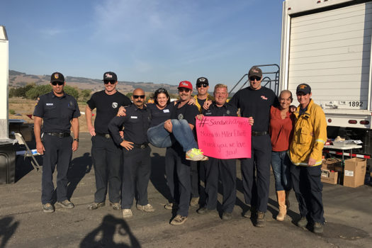 The Sandwich Angels Sonoma Fire Relief Volunteers