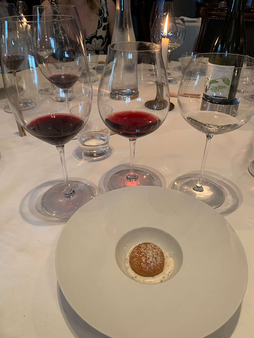 Wine pairing with different courses